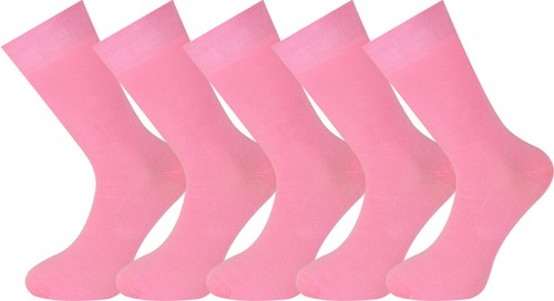 Mysocks 5 Paia Tinta Unita Calzini Cotone Pettinato senza Cuciture Punta - Picture 17 of 45
