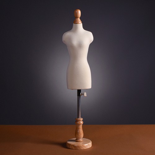 1/3 Mini Female Mannequin Tailor Dummy Dressmaker Display Dollhouse DIY Supplies - 第 3/6 張圖片