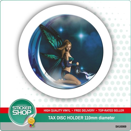 MOON FAIRY TAX DISC STATIC CLING CAR, VAN VEHICLE TAX DISC HOLDER eBay