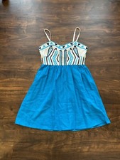 Urban Outfitters Staring At Stars Dress Womens size Aztec Tribal Blue Size 0