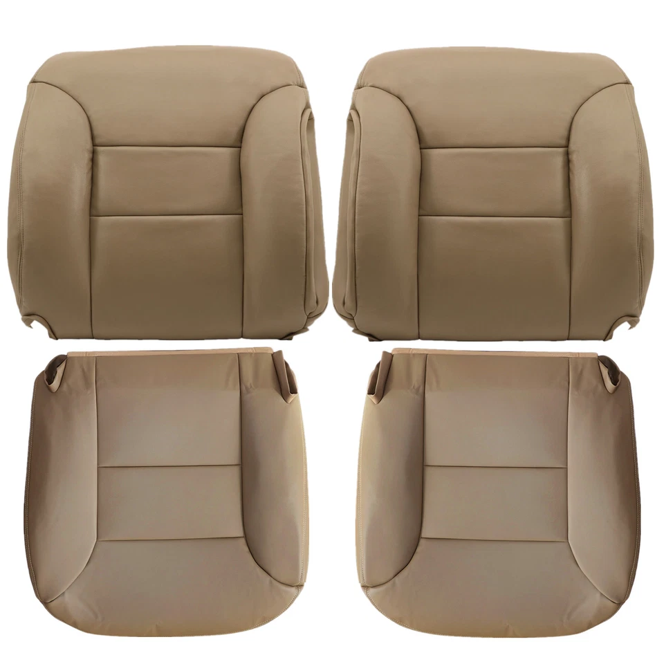 For 1995-1999 Chevy C/K1500 Silverado Suburban Front Bottom Top Seat Cover Tan - Изображение 3 из 4