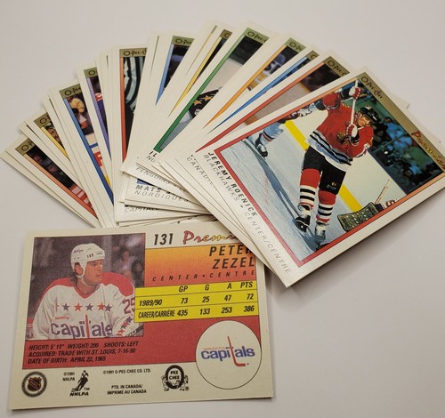Juego completo de 132 cartas de hockey O-PEE-CHEE Premier NHL 1991 - Imagen 9 de 12