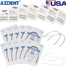 10/300Pack Dental Orthodontic Bracket Brace Elastic Niti Round Arch Wires