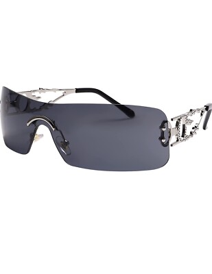 Sunglasses women Men Rimless Sunglass Retro Flame Metal Glasses Fashion  Eyewear