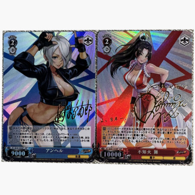 2×The King Of Fighters Doujin Card KOF Goddess Stroy Waifu Collect Holo Foil