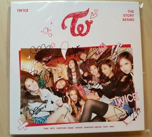 Twice Signed Autographed The Story Begins Album No Photo Card Mwave Ebay Twice Signed Autographed The Story Begins Album No Photo Card Mwave Ebay