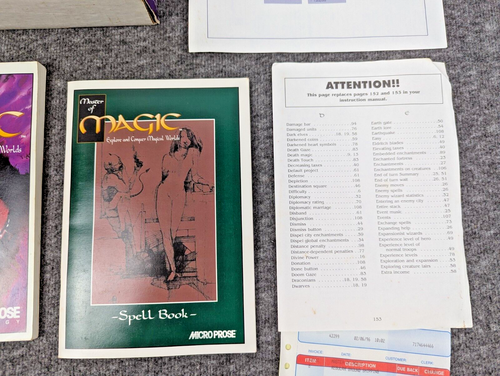 CIB Master of Magic Big Box (PC, 1994) 3.5" Disks Strategy RPG Game - VGUC - Picture 10 of 13