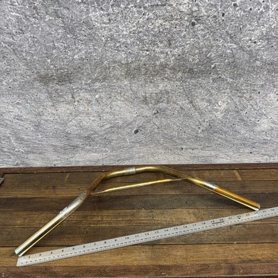 Vintage BMX Handlebars Gold Steel Box Bar Old School BMX Bike 70s