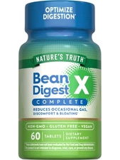 Bean Enzyme Digest Complex | 60 Tablets | Vegan, Non-GMO | by Nature's Truth
