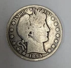 1895 P Barber Head Silver Half Dollar