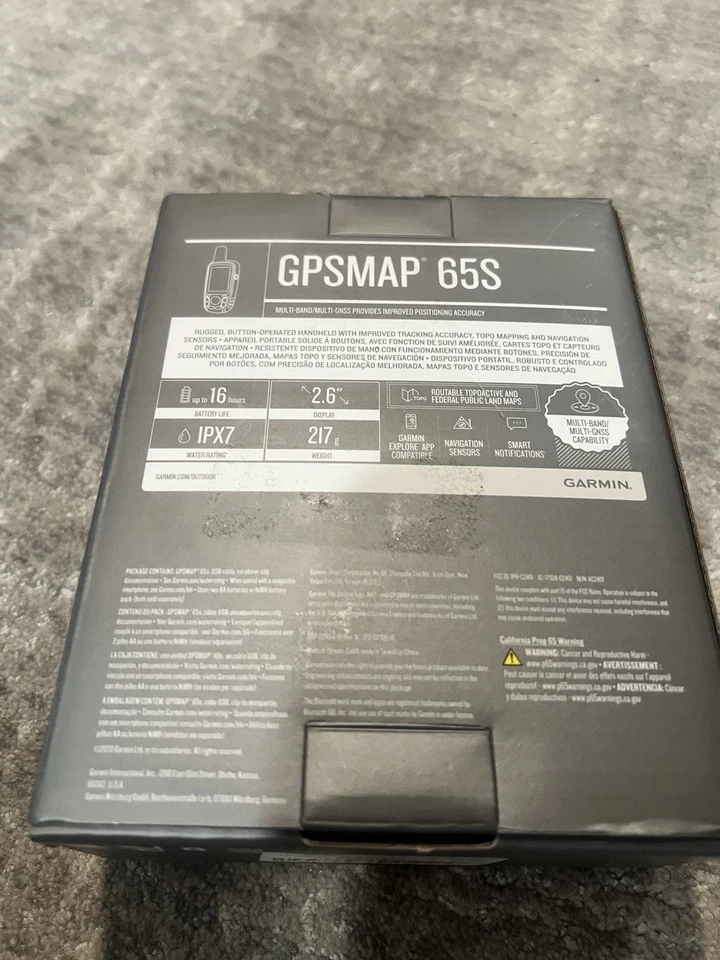 Garmin GPSMAP 65s Operated Handheld with Altimeter and Compass Satellite GPS - Image 4 of 4