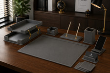 12 PCS Leather Desk Organizer Set - Classic Desk Organizer - Desk Accessories