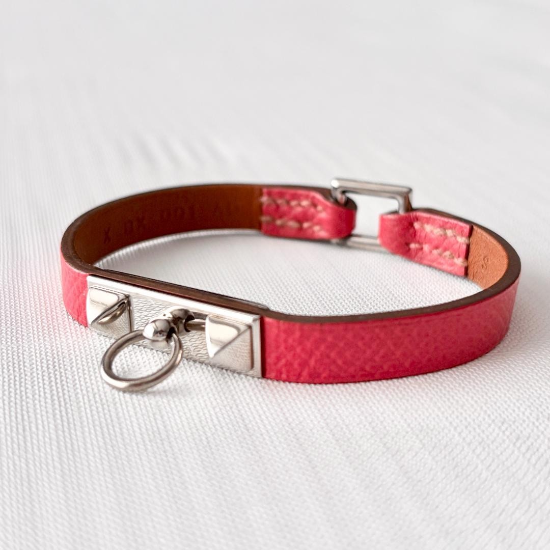 Hermes Rival Mini Bracelet Epson Orange Excellent Pre-Owned No Box Authentic