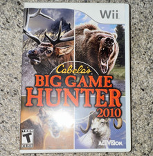 Cabela's Big Game Hunter 2010 Nintendo Wii T w/ Manual & Orange Gun Accessory