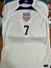 2022/23 USA Home Jersey #7 Reyna Medium Nike Soccer World Cup USMNT