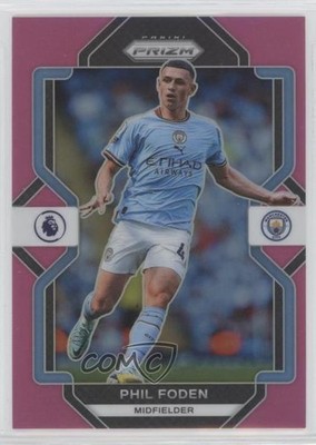 2022-23 Panini Prizm Premier League Pink Prizm 120/199 Phil Foden #1 15qg
