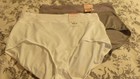 2Pr-White & Gray Warner's 5740 No Muffin Top Brief Panties *NEW* 3X 10 — photo 1