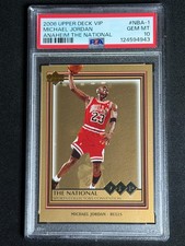 2006 Upper Deck VIP The National Michael Jordan #NBA-1 PSA 10 GEM MINT LOW POP