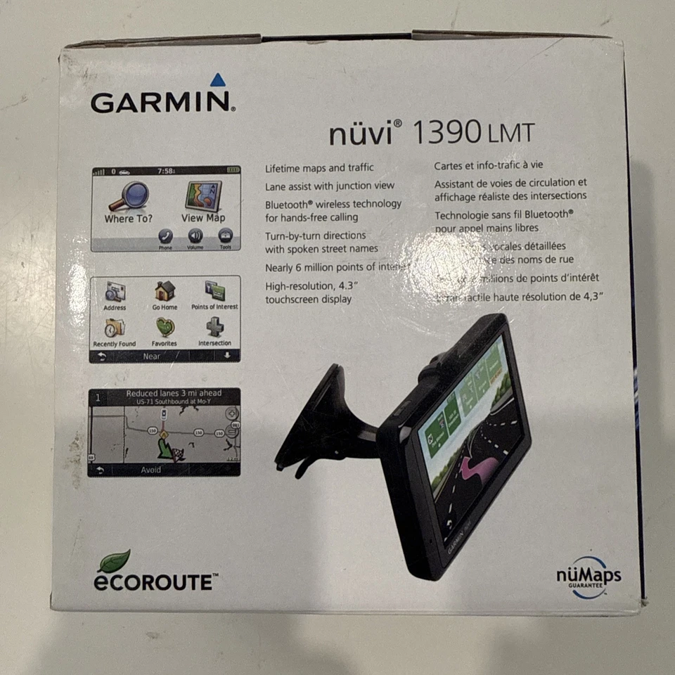 Garmin Nüvi 1390LMT GPS with Lifetime Maps and Traffic Updates - Image 2 of 4