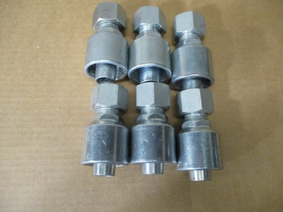 #ad 6 Pack Genuine Gates Hydraulic Hose Fittings 16G 16FJX 1quot; FJIC STRAIGHT $180.00