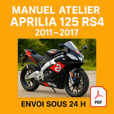 Manuel Atelier Aprilia 125 RS4 2011-2017 Revue Technique Moto RMT CD PDF