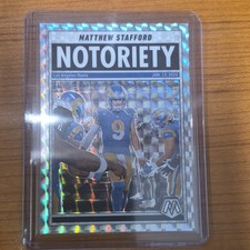 2025 Panini Mosaic Matthew Stafford Los Angeles Rams #7 Notoriety Insert