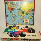 Wide World Board Game Vintage 1970s Parker Bros Air Travel Complete Canadian Vtg