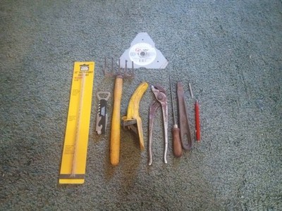 Vintage Usable Tool Lot Of 10 USA Majority In Great Usable Condition Yard/Shop