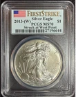 2013-(W) Silver Eagle PCGS MS70 First Strike