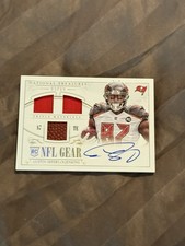 Austin Seferian-Jenkins 2014 National Treasures NFL Gear Jersey Ball Auto 3/10