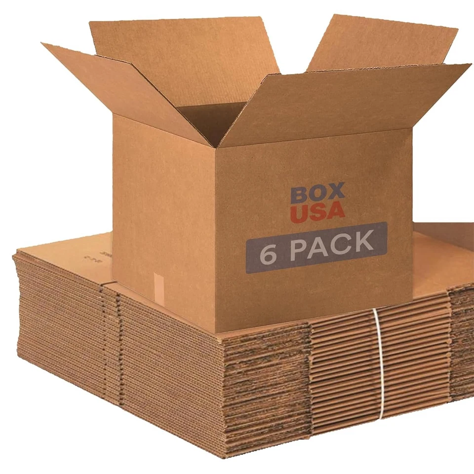 Corrugated Cardboard Boxes 20x20x15 - 6 Count - Image 3 of 4