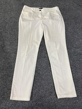 Brooks Brothers Jeans Womens 10 White Jamie Fit Straight Leg Stretch Denim