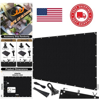 Garden Pergola Shade Cover 10 x 10 FT Black UV Protection for Outdoor Living