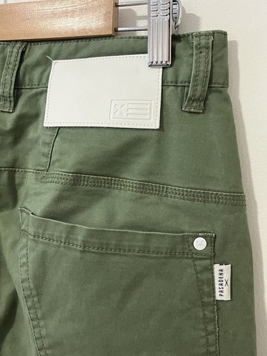 Nena & Pasadena NXP Men's Green Cuffed Jogger Cargo Pants Size 30 Zip Fly - Picture 3 of 5