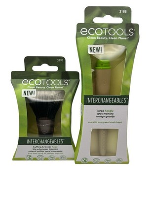 ECO TOOLS EcoTools ~ Interchangeable LARGE HANDLE & BRONZER BRUSH HEAD New