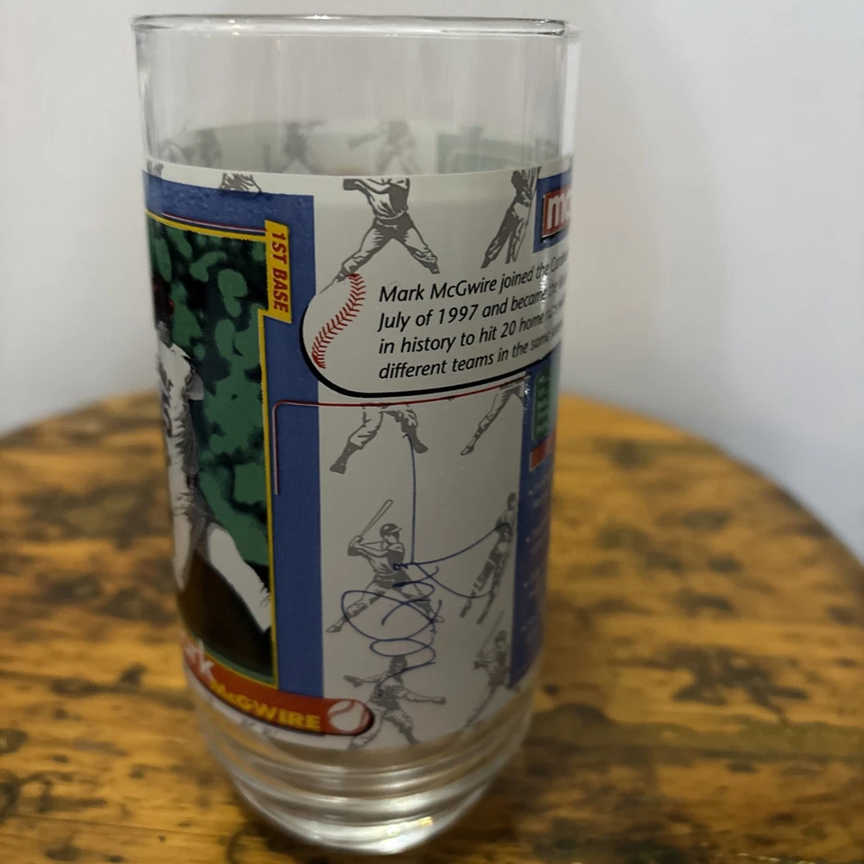 1998 McDonald's Drinking GLASS Mark McGwire ST. LOUIS CARDINALS Coca Cola - Image 3 of 4