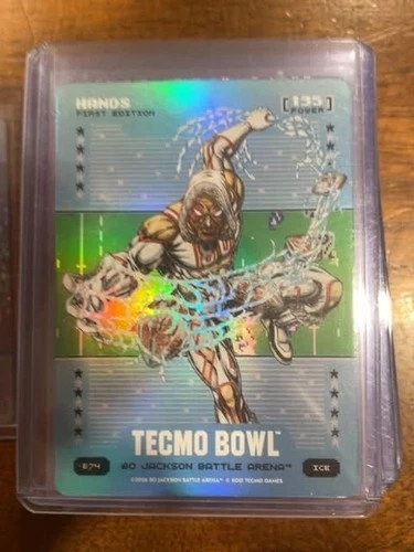 2026 Bo Jackson Battle Arena Hands (Jerry Rice) Ice Blue Battlefoil #B74