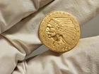 1909 $2.50 Gold Indian Head Quarter Eagle U.S. Coin