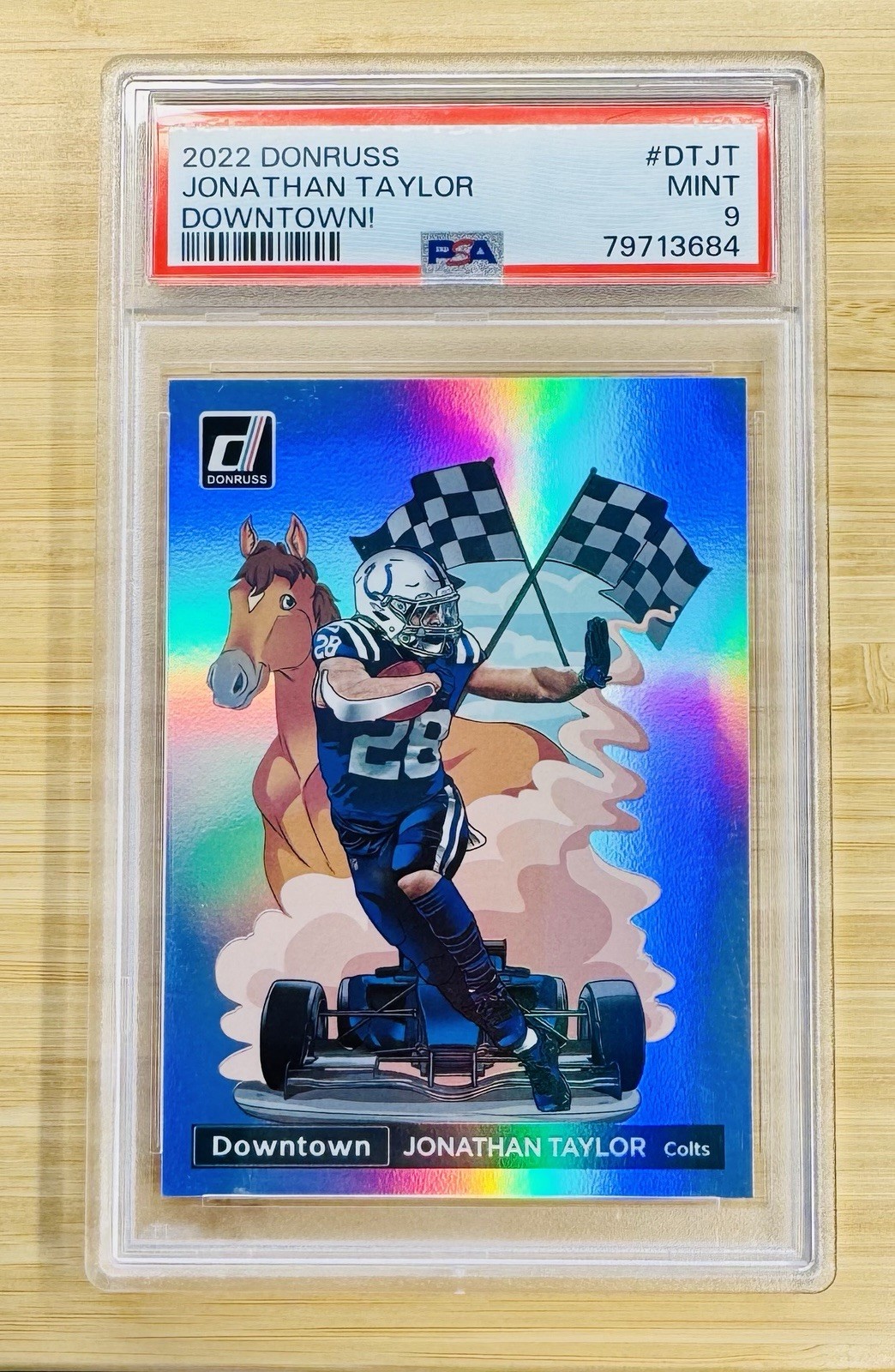 Jonathan Taylor 2022 Donruss Downtown PSA 9