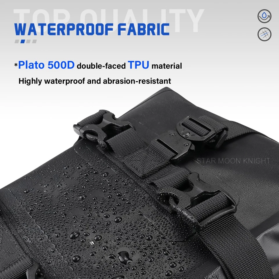 Bolsas de barra de choque GW250 para Suzuki V-Strom 1050 XT bolsa de marco impermeable de cuero Foto 3 de 4