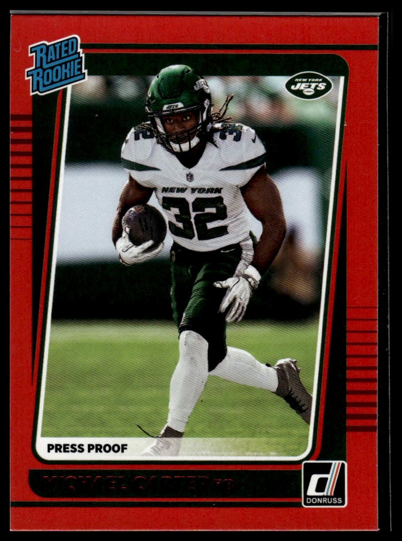2021 Donruss #268 Michael Carter Press Proof Red