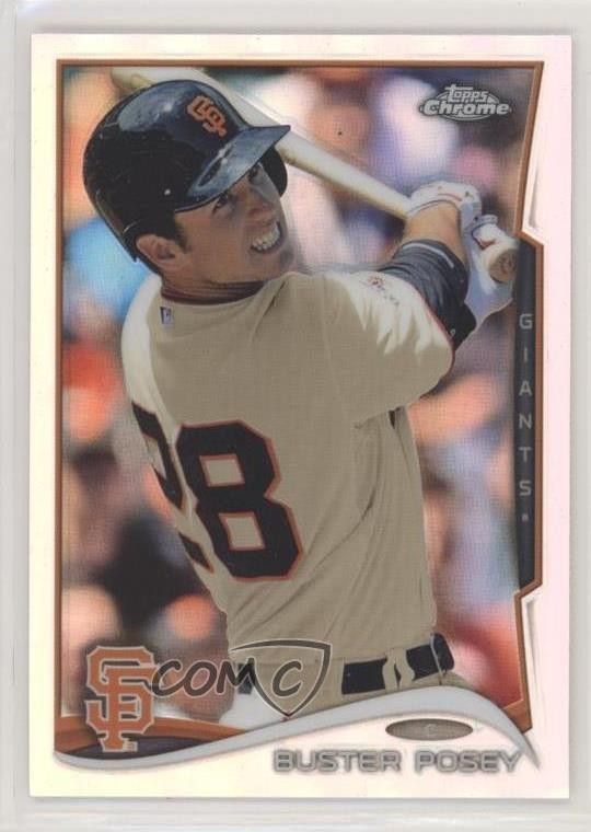 2014 Topps Chrome Refractor Buster Posey #152 09if