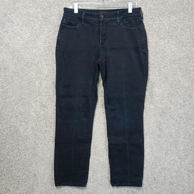 NYDJ Legging Jeans Womens 12P Blue Dark Wash High Rise Slim Stretch 32x28.5