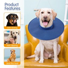 Dog Soft Cone Collar Alternative After Surgery,Adjustable Breathable E Collar 