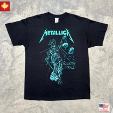 Trending Metallica Shirt, Metallica And Justice for All Rare Black T-shirt