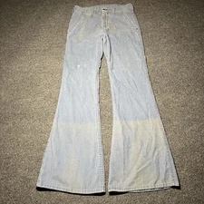 Vintage 70s Sears Jeans Mens 30x32 Jeans Joint Corduroy Flare Bell Bottoms