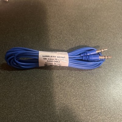 Wireless Gear 10ft 3.5mm Male to Male Audio Cable Blue BL1463