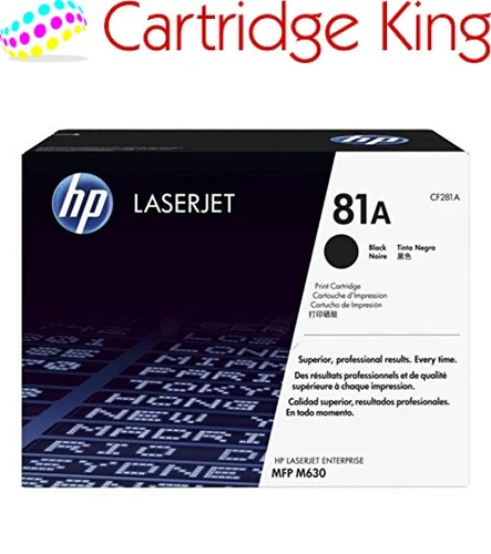 HP 81A Black Original LaserJet Toner Cartridge Page Yield 10.5K (CF281A)