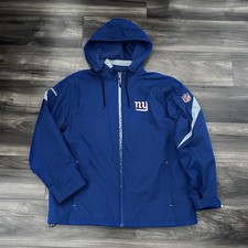 Reebok New York Giants Fleece Lined On Field Full Zip Jacket Men  s Size Large