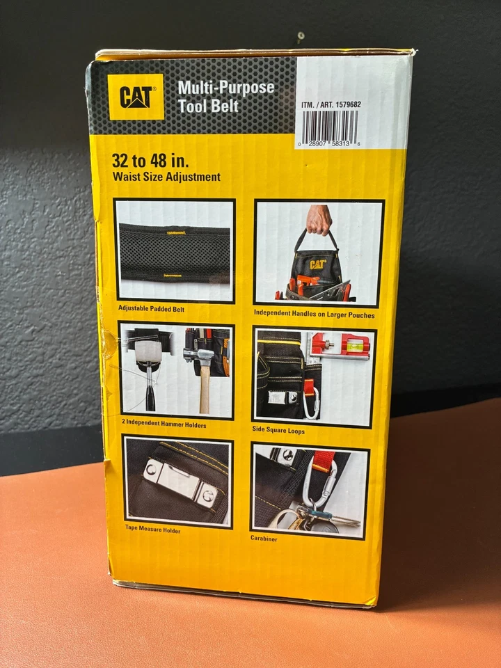 CAT Multi-Purpose Tool Belt Fits 32-48" Waist Heavy Duty & Adjustable - Image 2 of 3